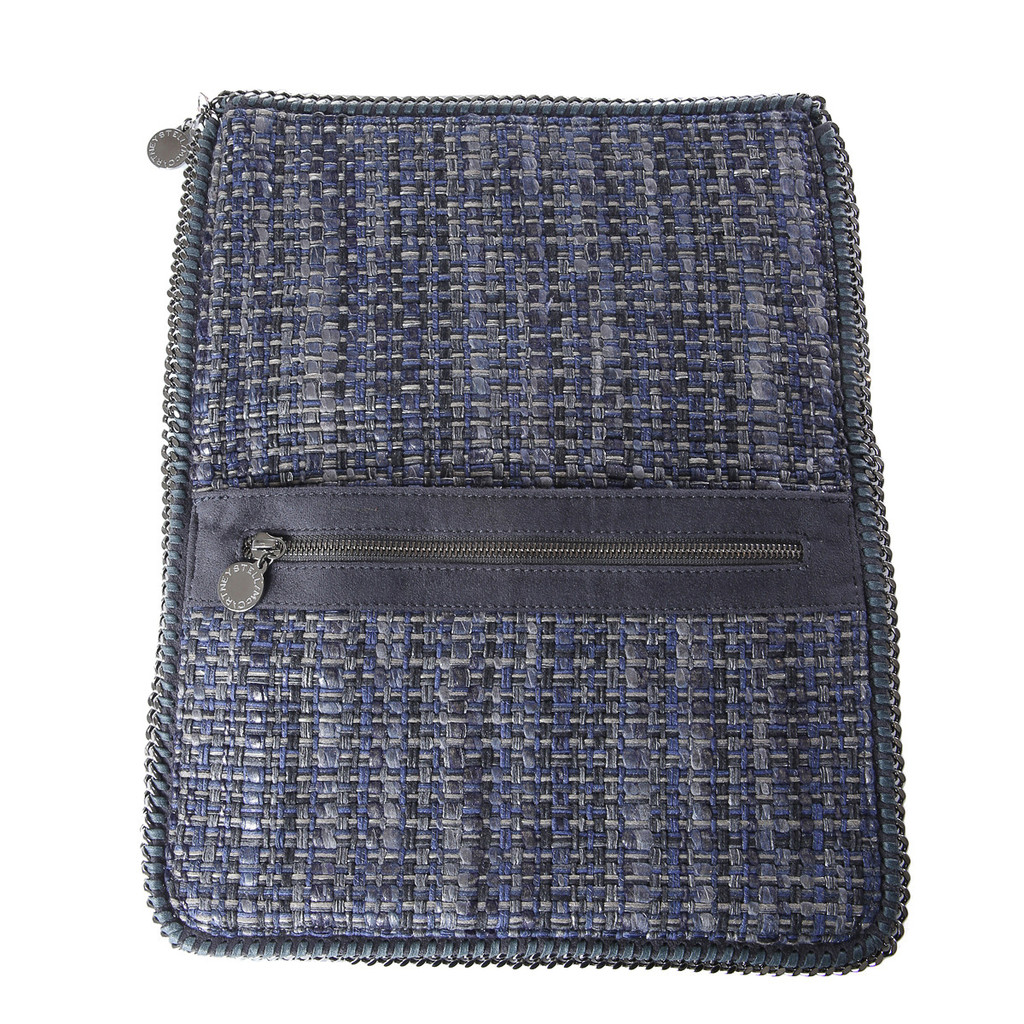 METALLIC TWEED CLUTCH