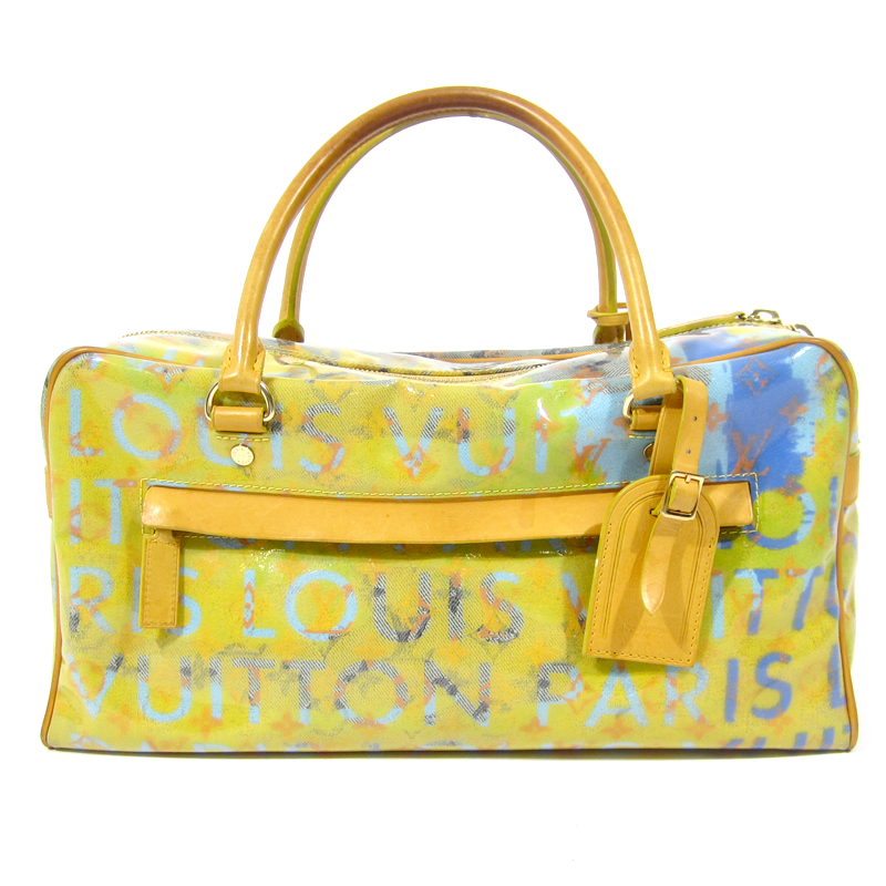 Yellow and Blue Richard Prince Patent Bag - 